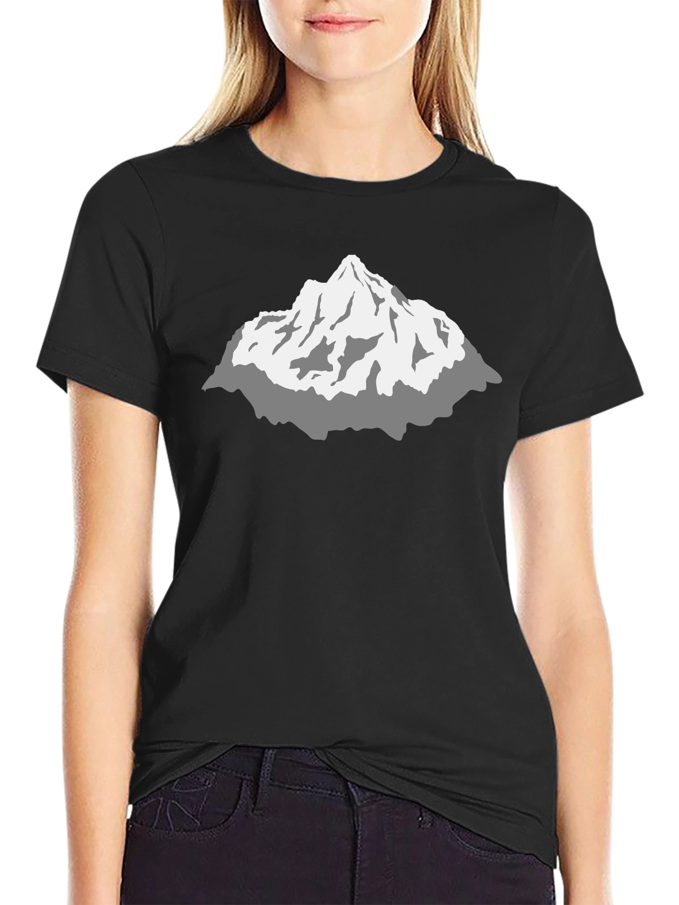 Mountain Graphic Black T-Shirt - Stylish Peak Design