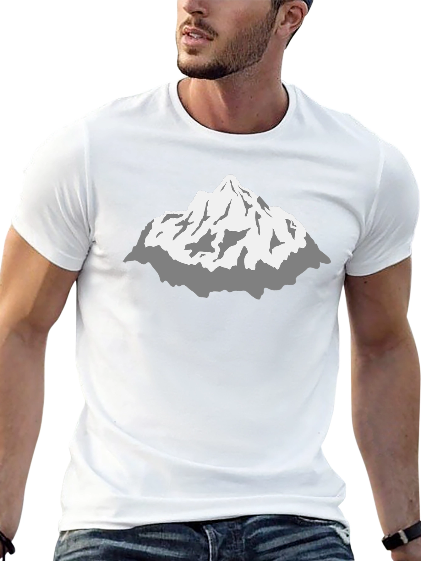 Mountain Graphic Black T-Shirt - Stylish Peak Design
