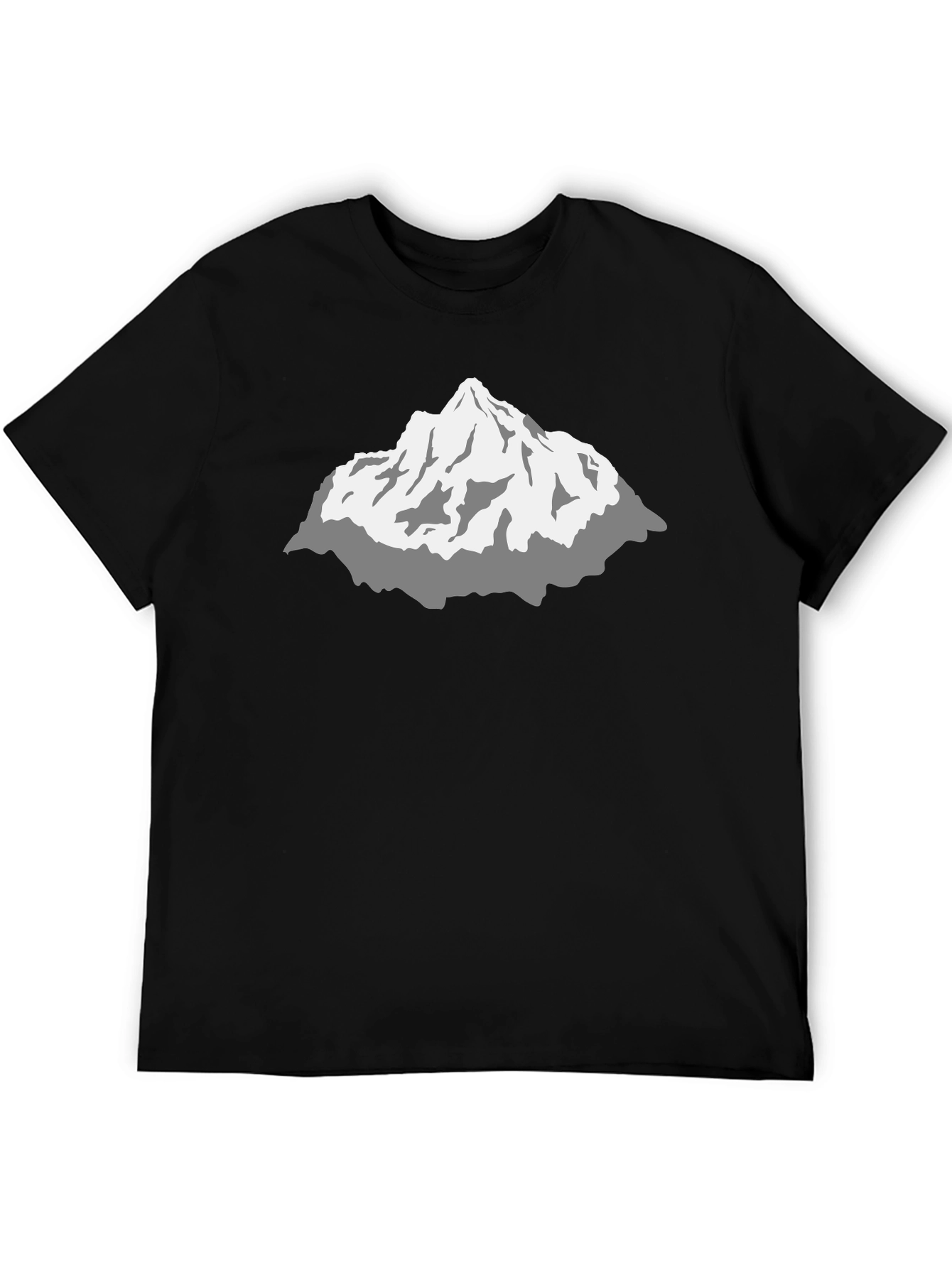 Mountain Graphic Black T-Shirt - Stylish Peak Design