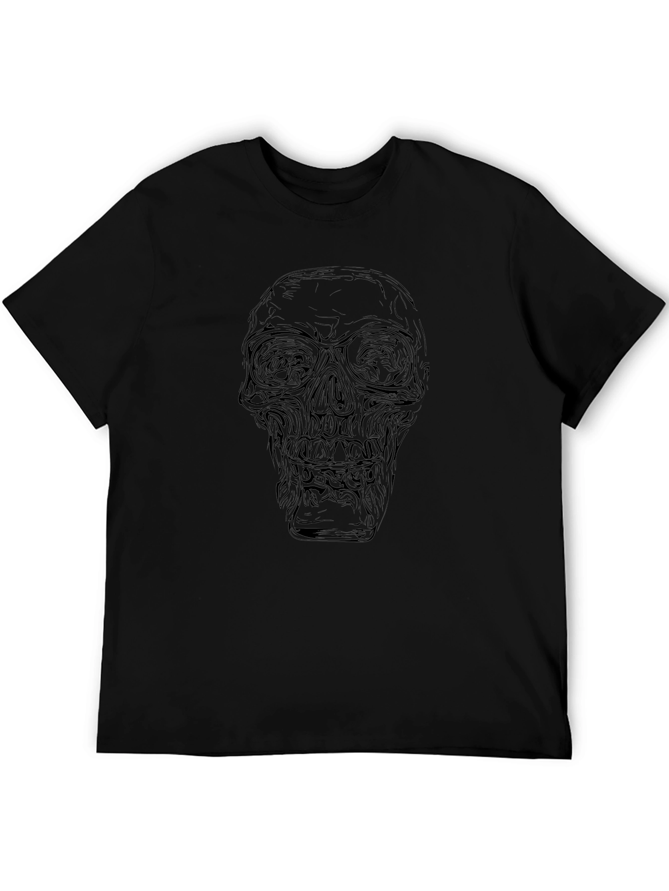 Skull Graphic T-Shirt - Mens Black Tee