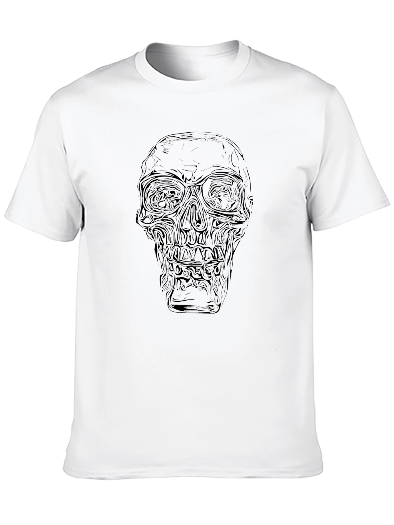 Skull Graphic T-Shirt - Mens Black Tee