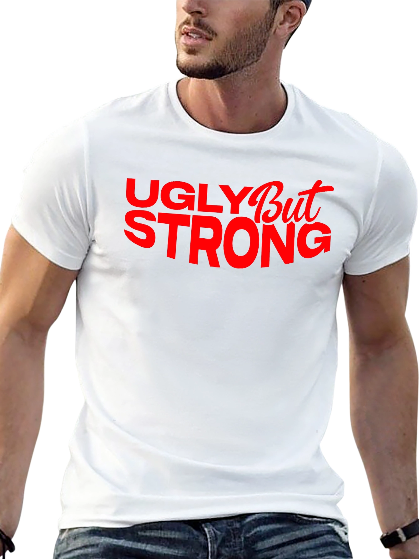 Ugly But Strong Graphic Tee - Mens Black T-Shirt