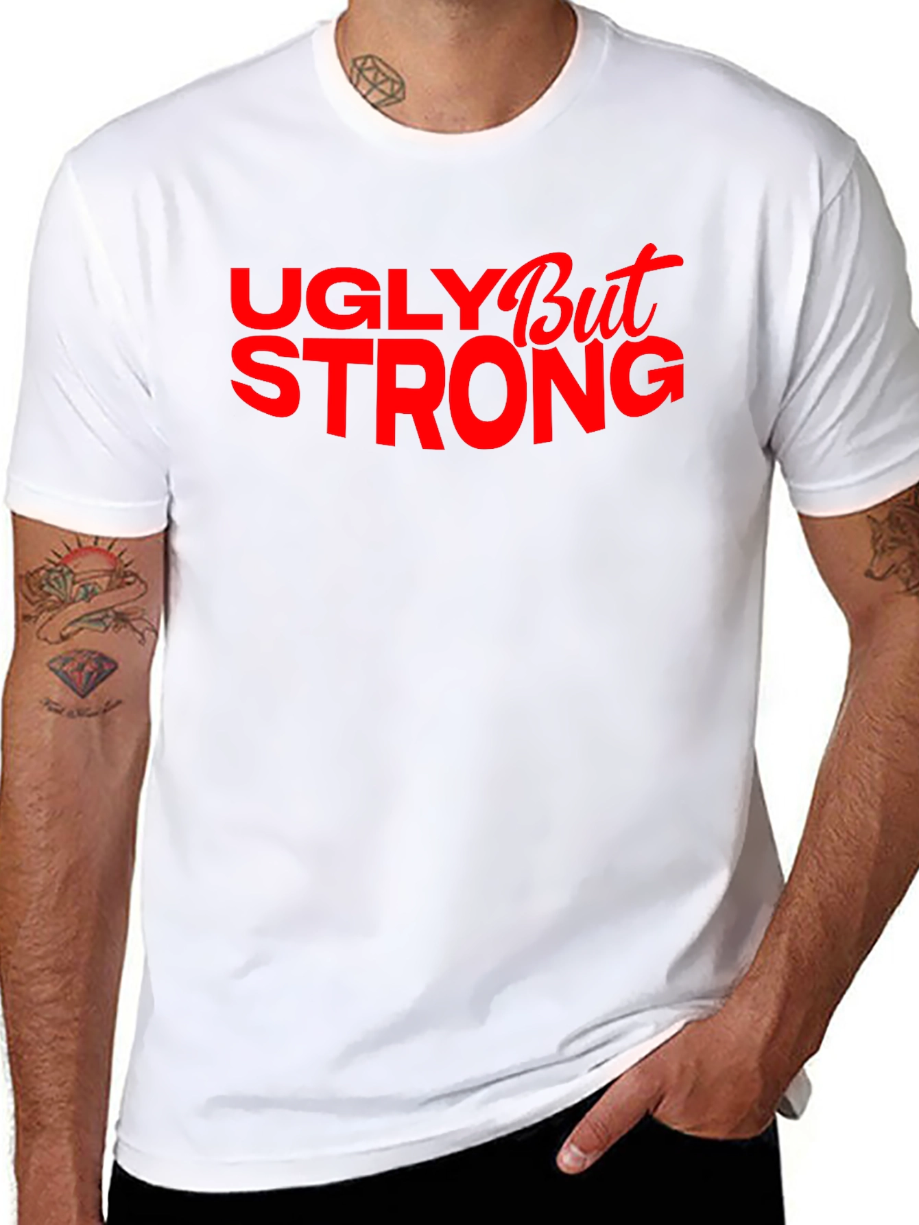 Ugly But Strong Graphic Tee - Mens Black T-Shirt