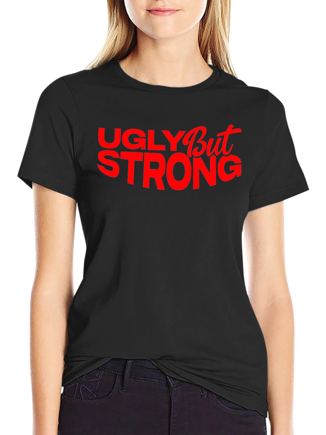 Ugly But Strong Graphic Tee - Mens Black T-Shirt