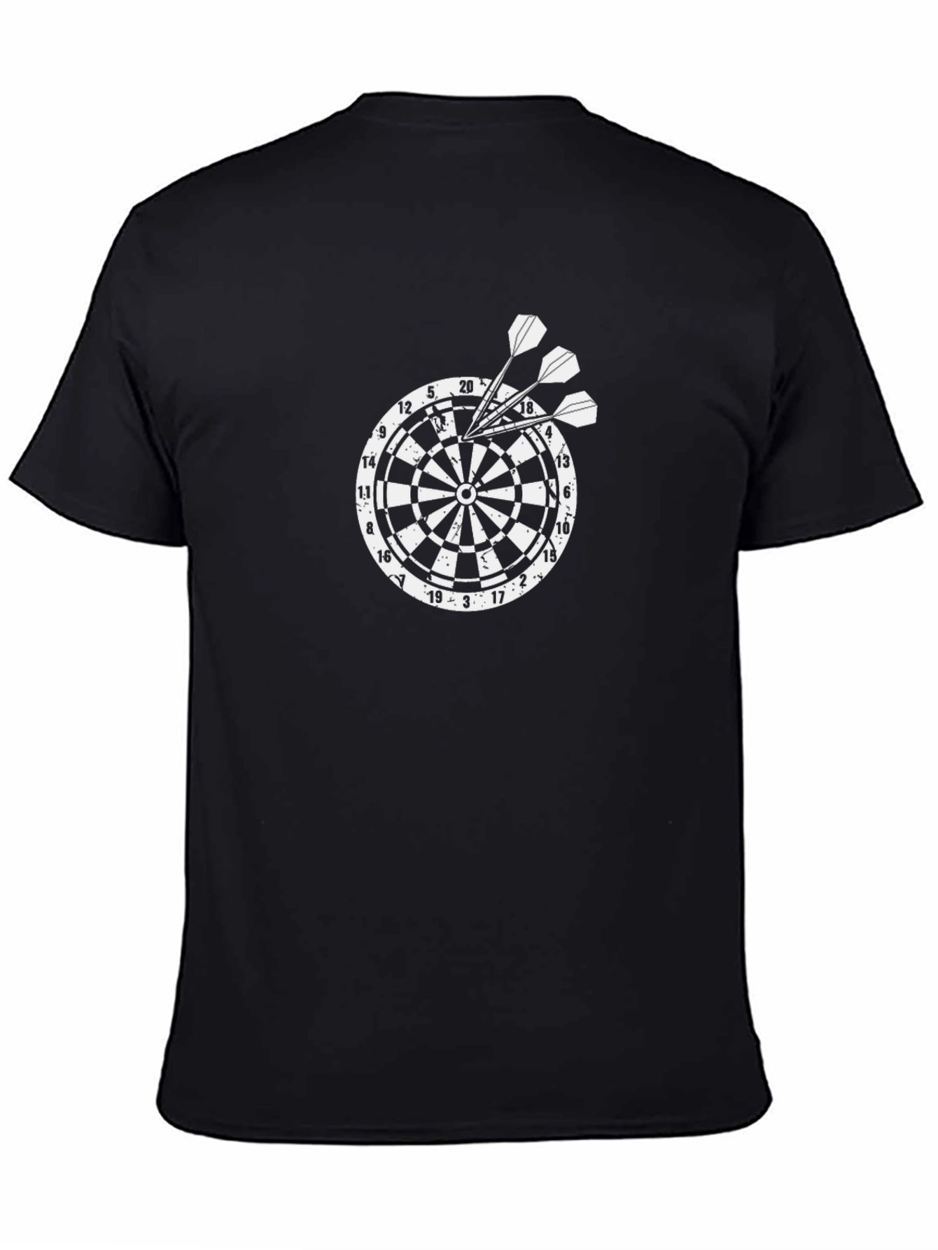 Dartboard Graphic Tee - Mens Black T-Shirt