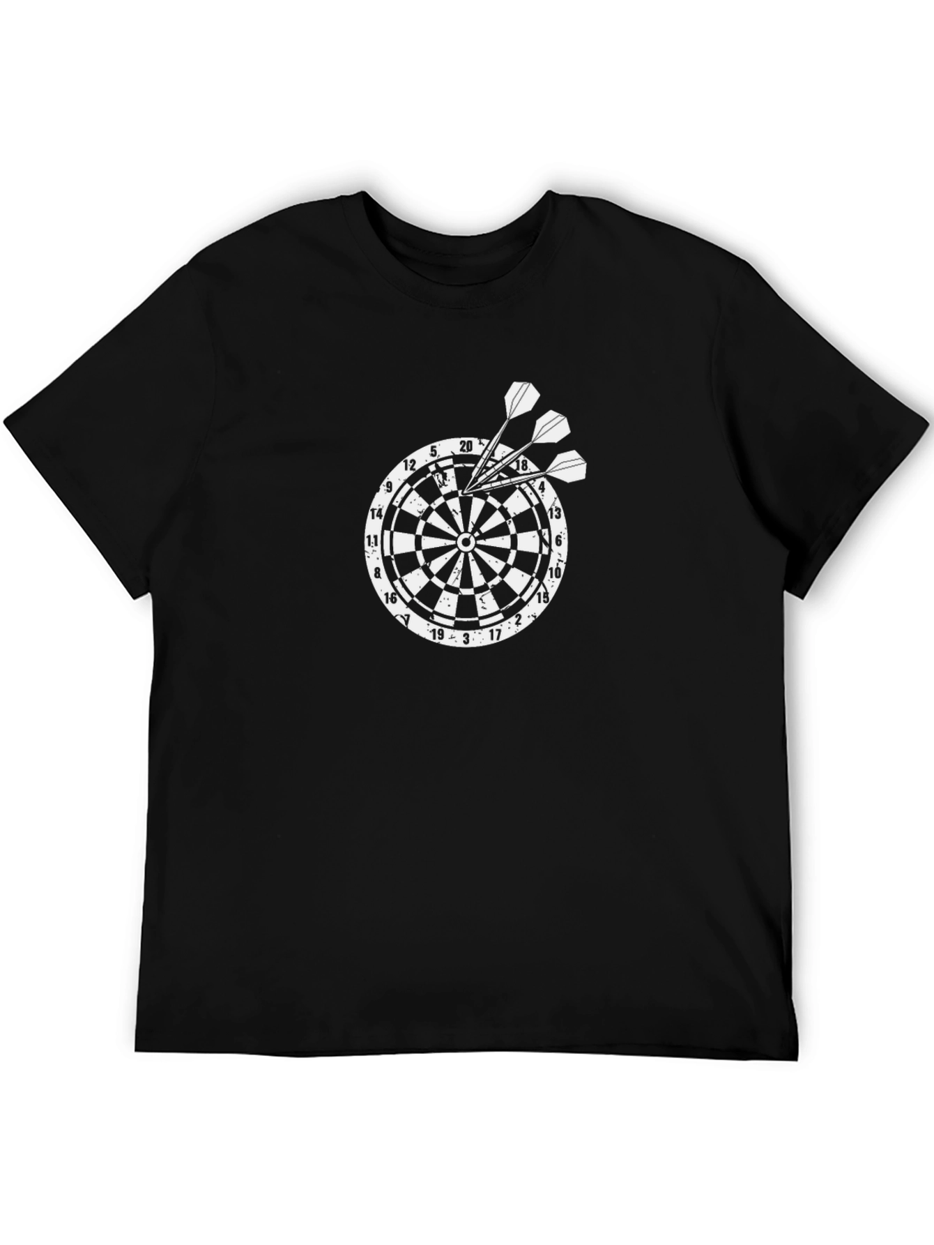 Dartboard Graphic Tee - Mens Black T-Shirt