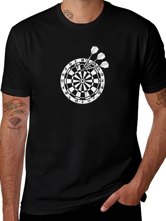 Dartboard Graphic Tee - Mens Black T-Shirt