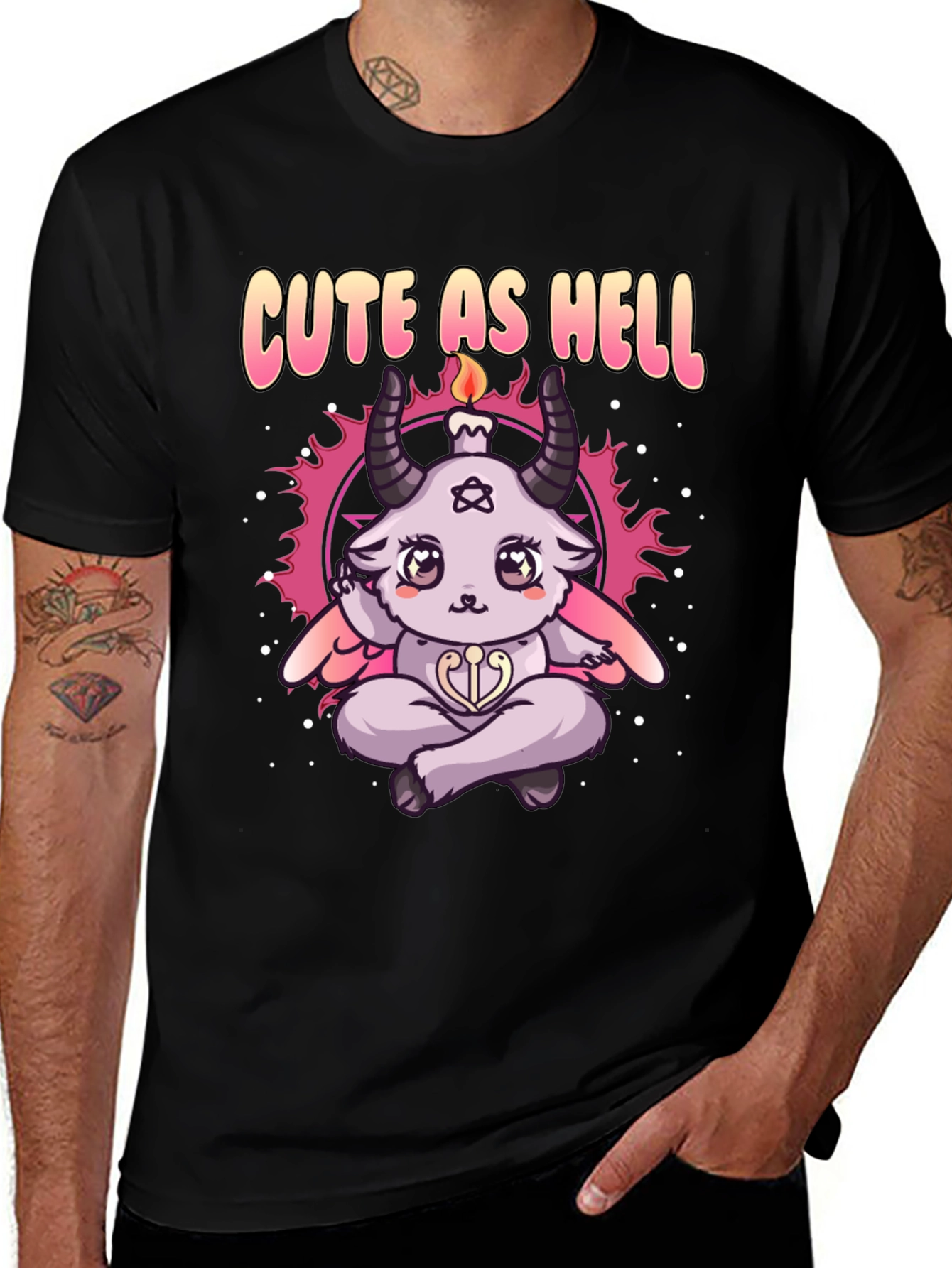 Cute as Hell Baphomet Graphic T-Shirt