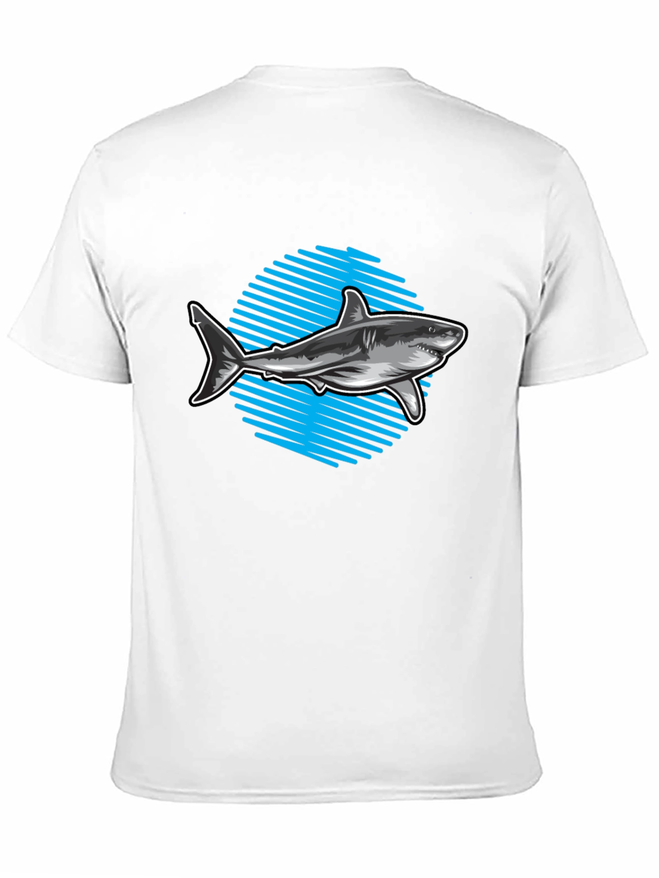 Shark Graphic Tee - Mens Black T-Shirt