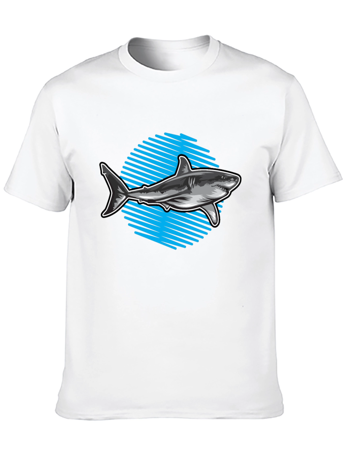 Shark Graphic Tee - Mens Black T-Shirt