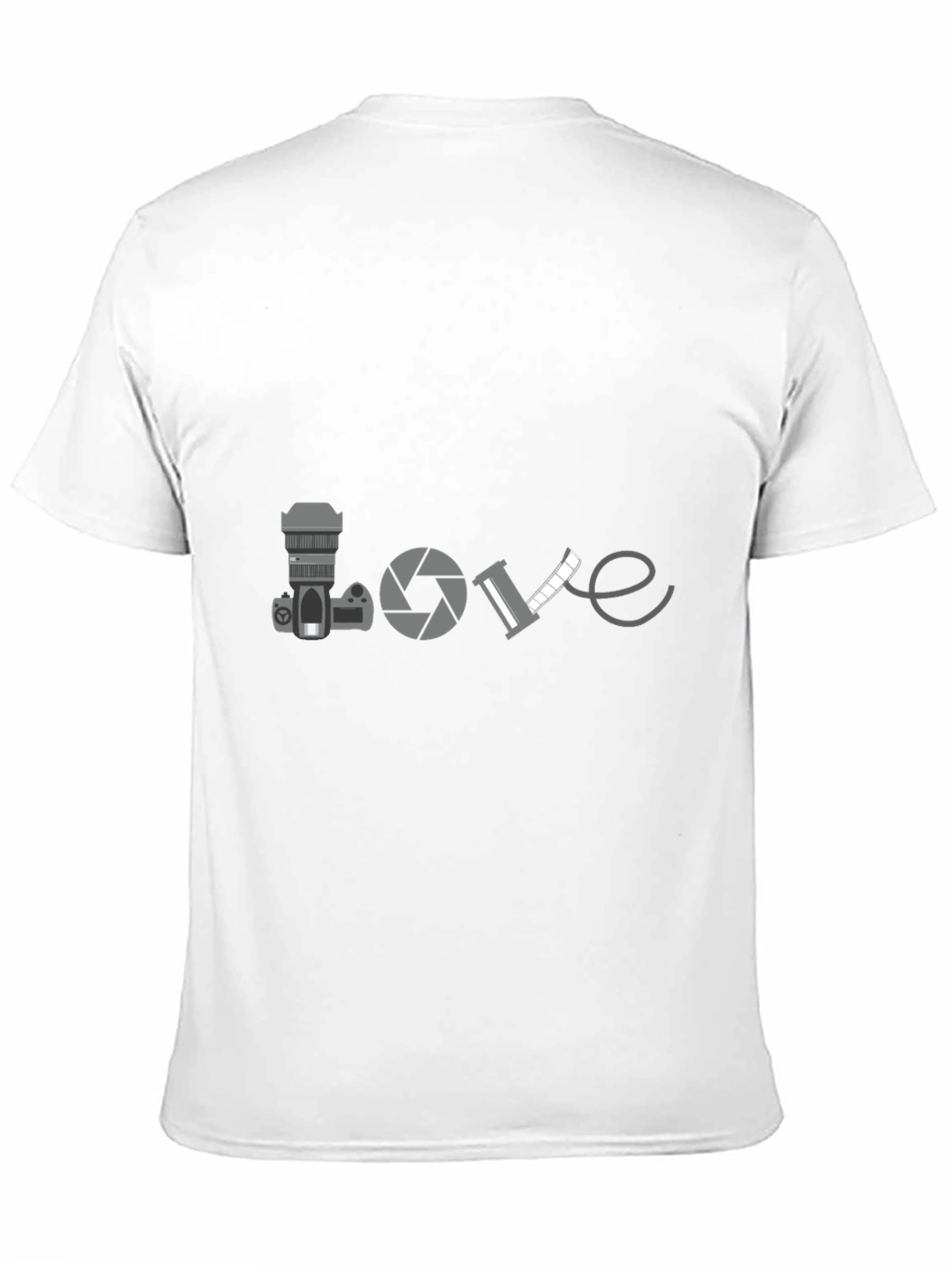 Photographer Love T-Shirt - Black Crew Neck Tee