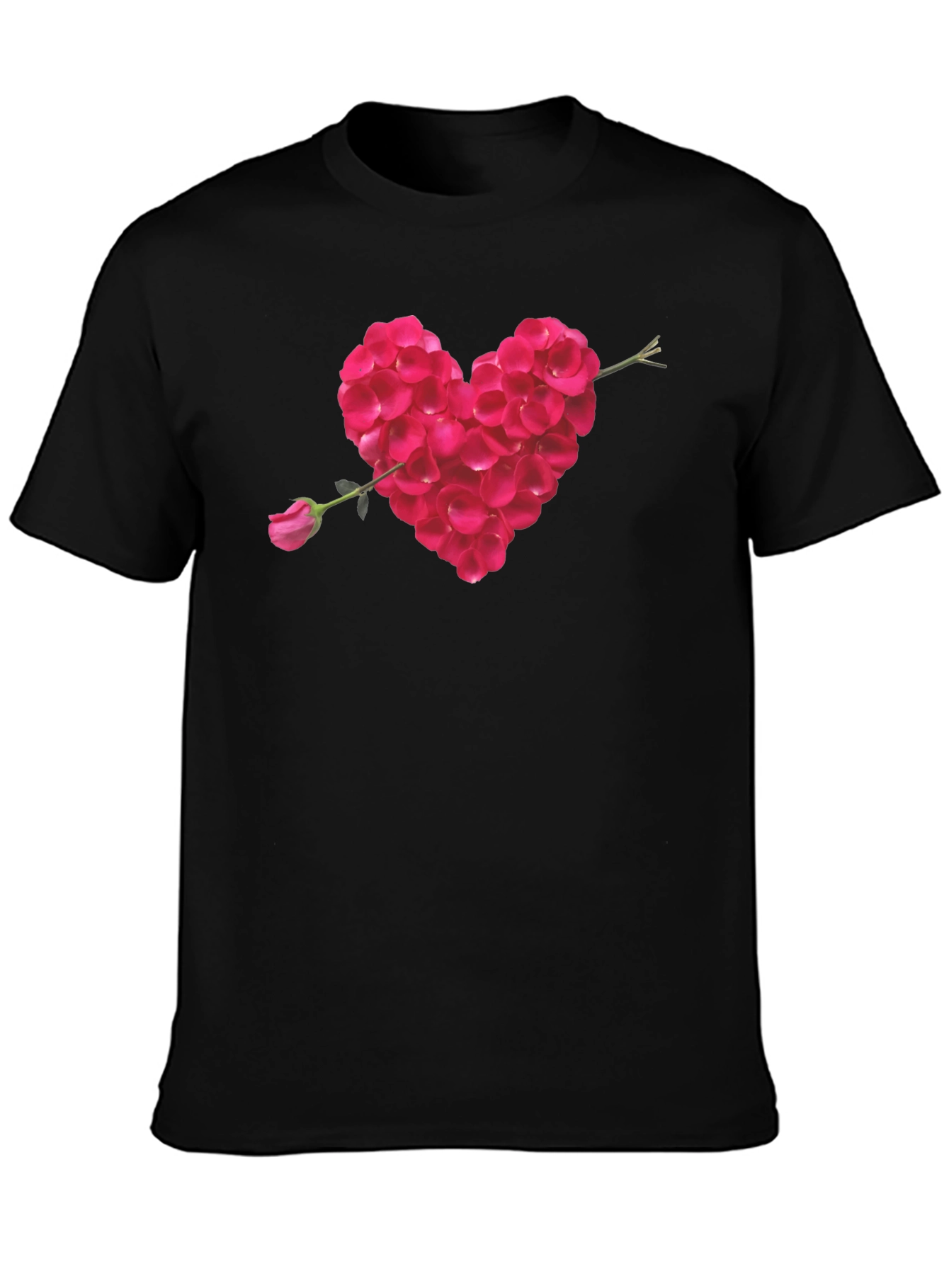 Heart Rose Petal Arrow T-Shirt