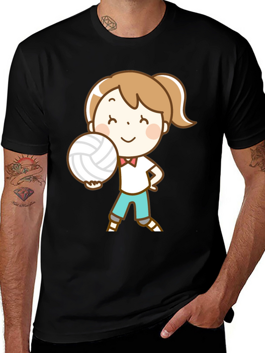 Volleyball Girl Graphic T-Shirt