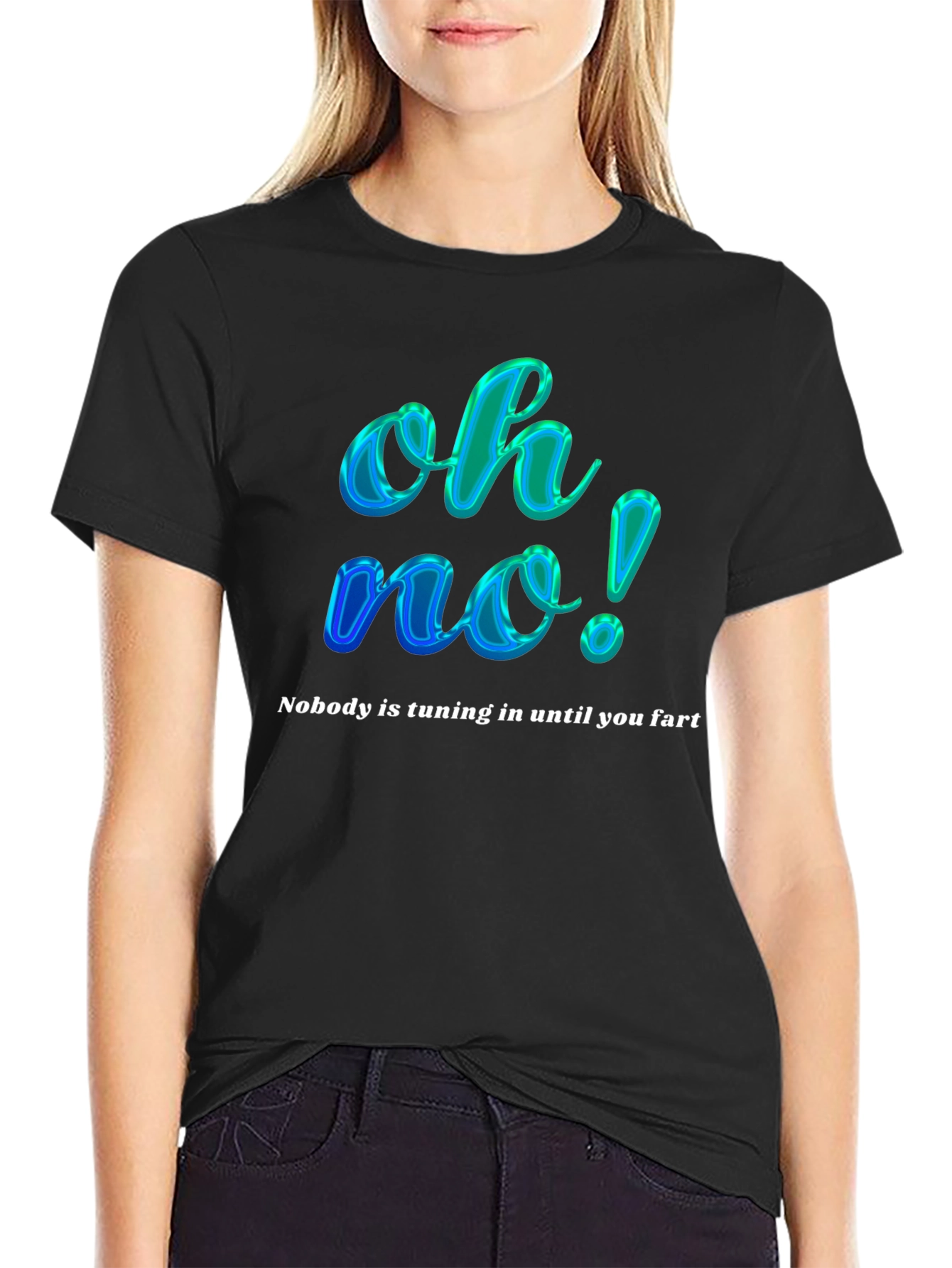 Funny Oh No! Slogan Graphic Tee