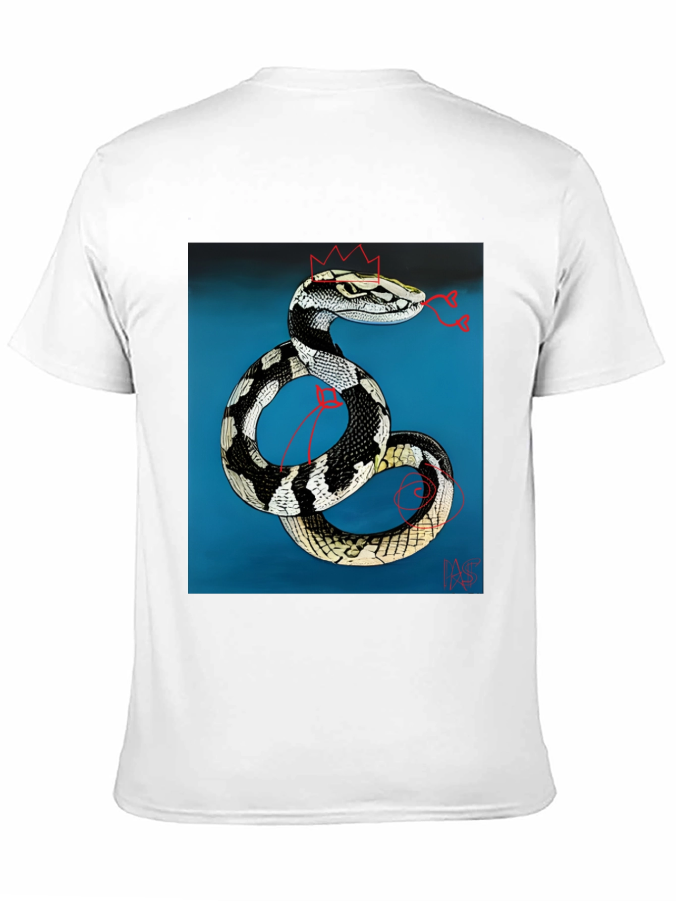 Snake King T-Shirt - Black Graphic Tee