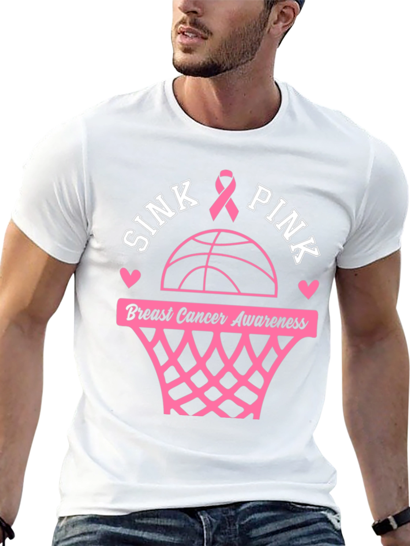 Sink Pink Breast Cancer Awareness T-Shirt