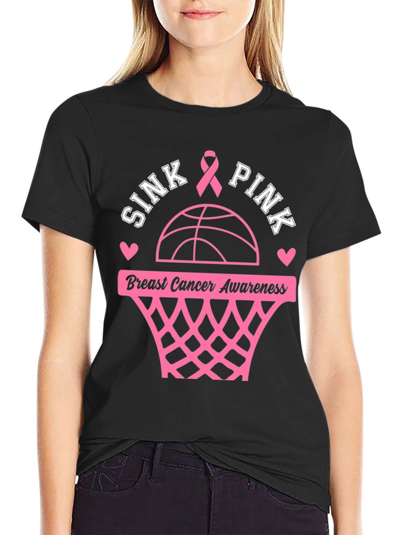 Sink Pink Breast Cancer Awareness T-Shirt