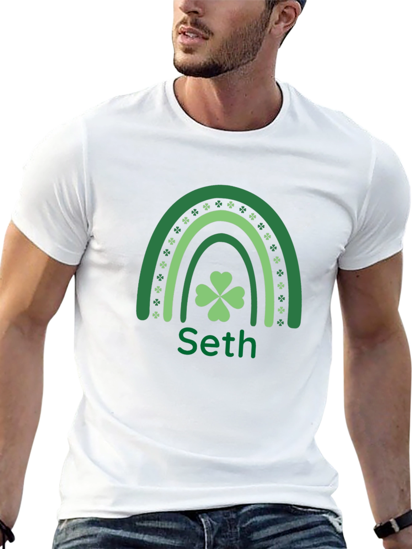 Seths St. Patricks Day Lucky Rainbow T-Shirt
