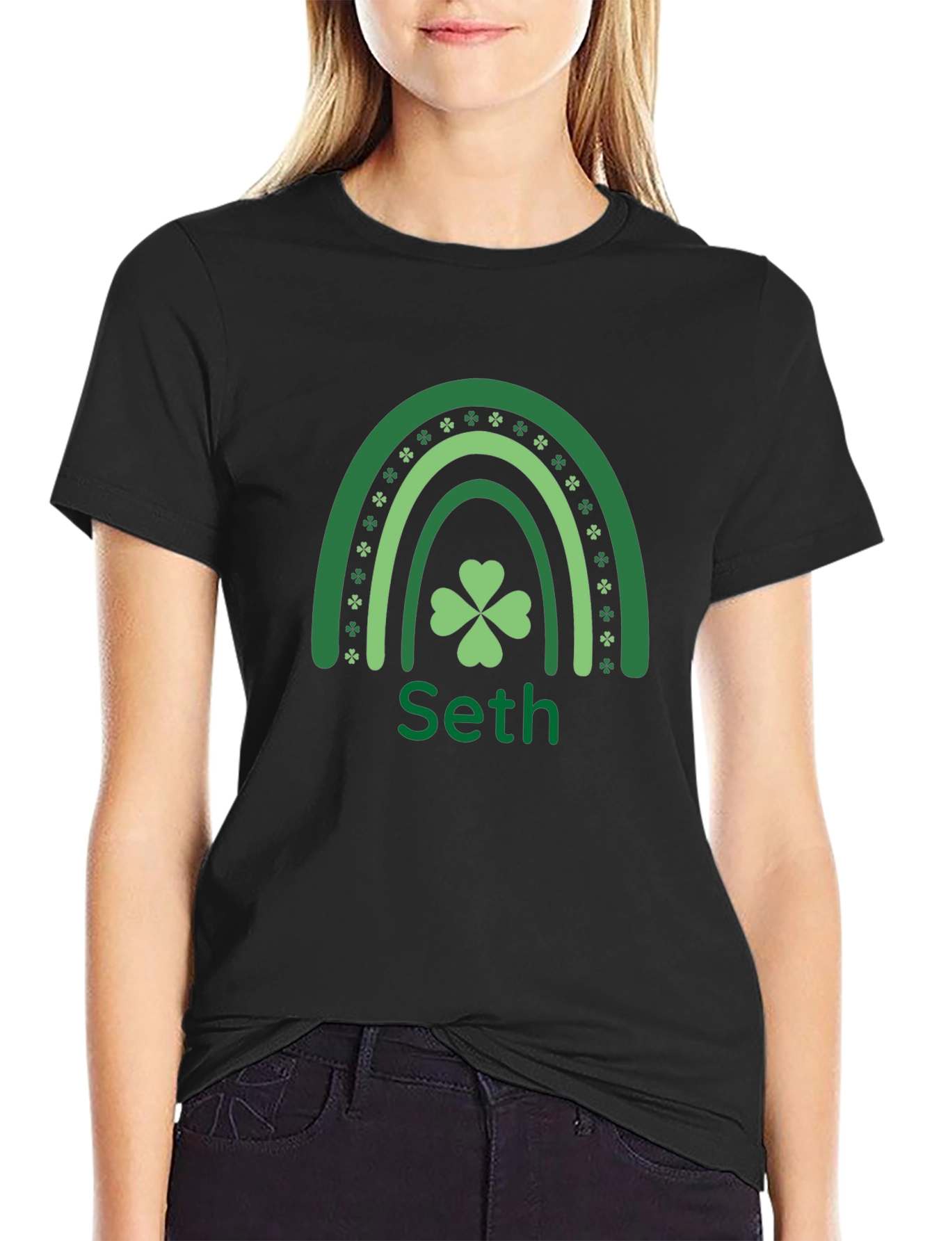 Seths St. Patricks Day Lucky Rainbow T-Shirt