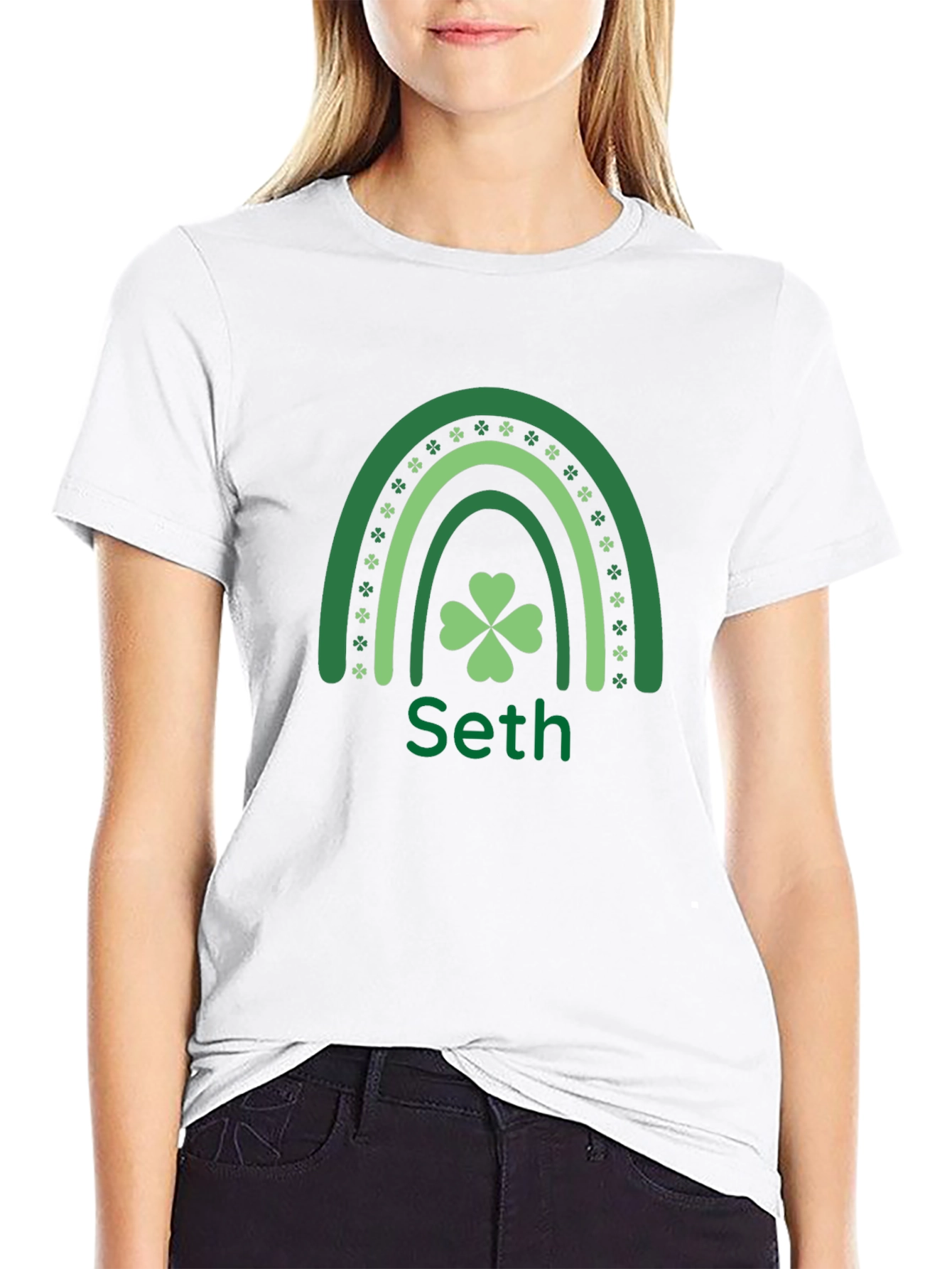 Seths St. Patricks Day Lucky Rainbow T-Shirt