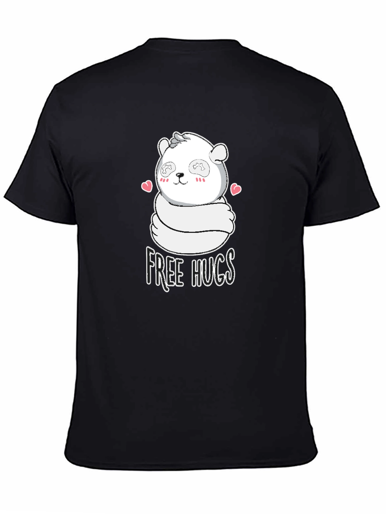 Cute Panda Free Hugs Graphic T-Shirt