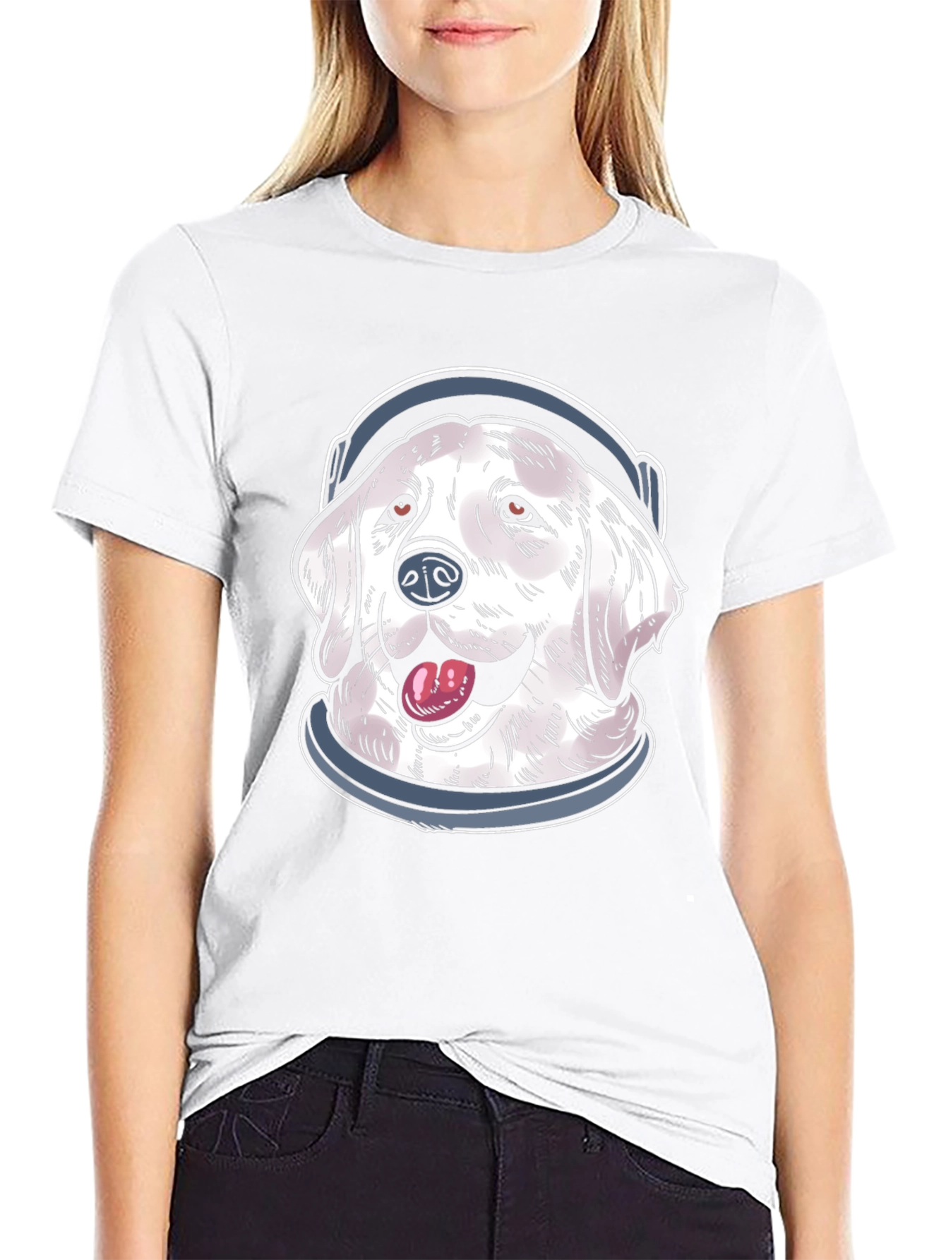 Dog Astronaut Graphic Tee - Space Pup T-Shirt