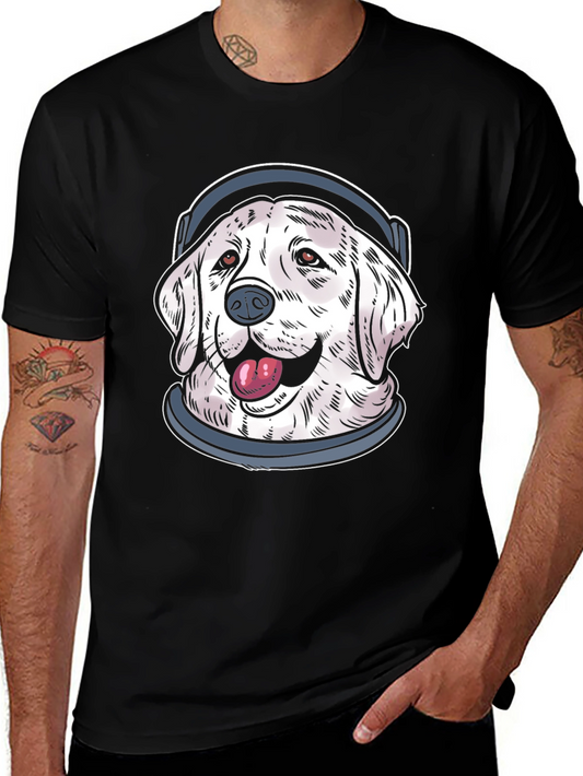 Dog Astronaut Graphic Tee - Space Pup T-Shirt