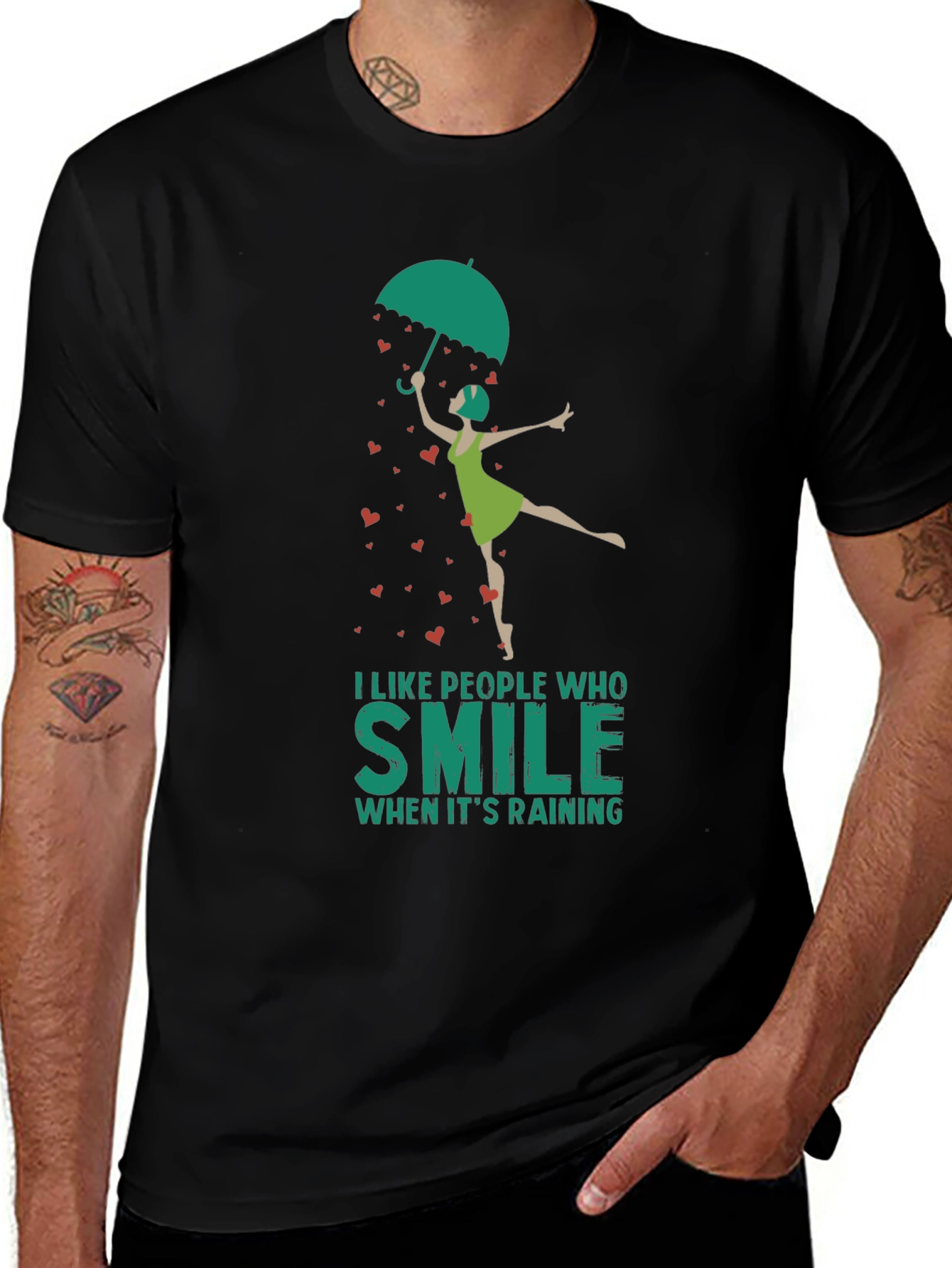 Smile in the Rain Graphic T-Shirt