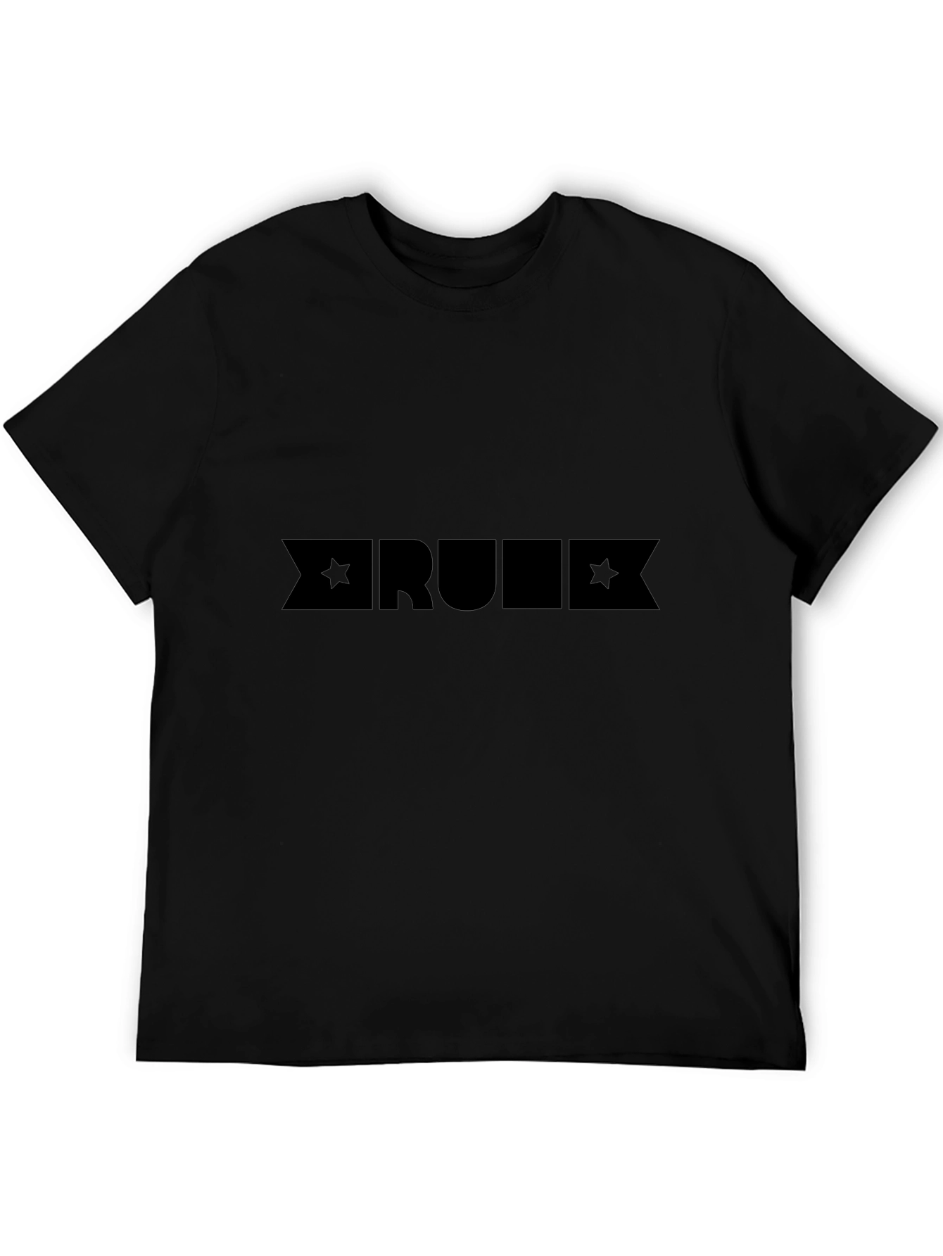Mens Black RULE Graphic Tee
