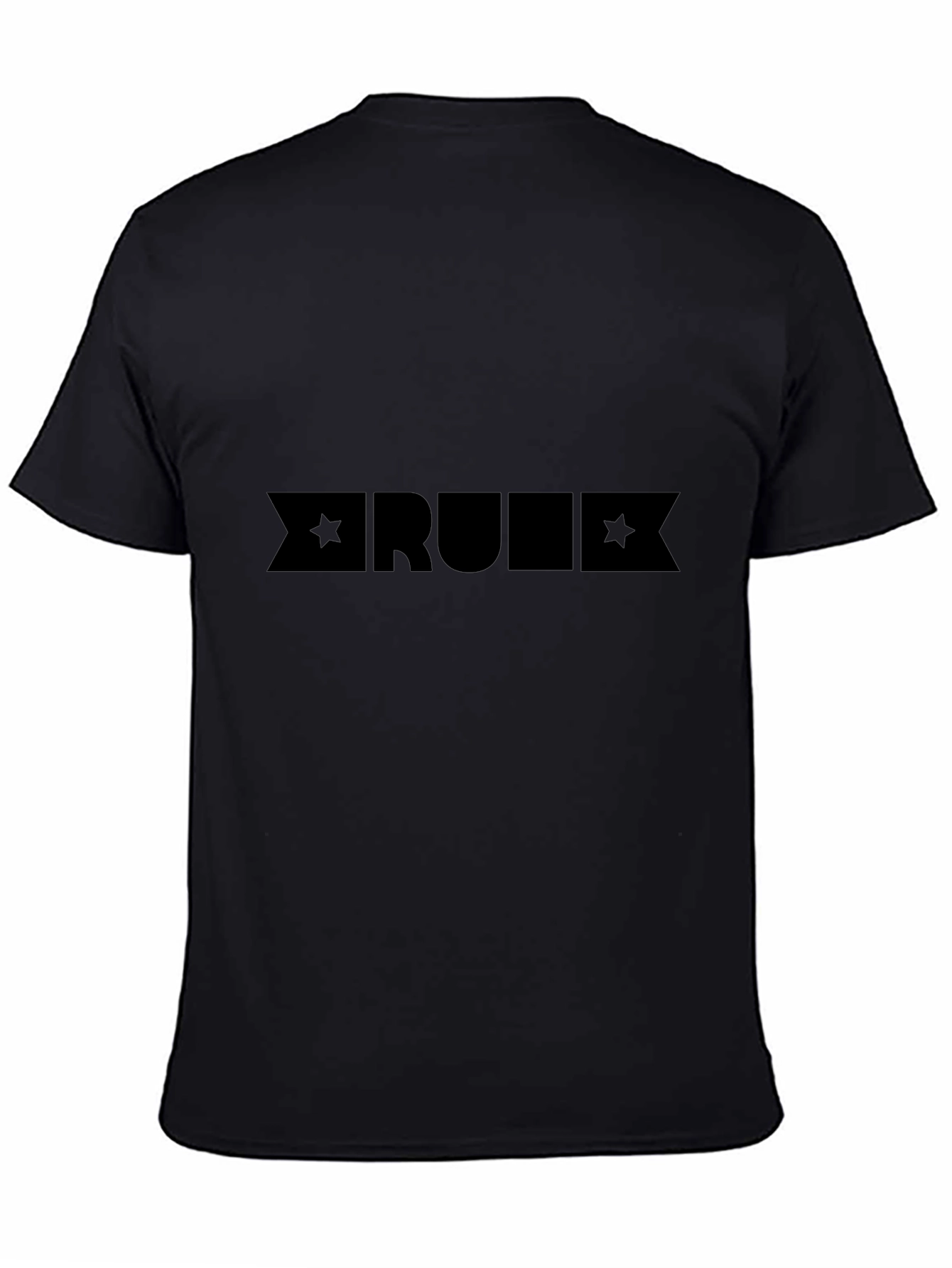 Mens Black RULE Graphic Tee