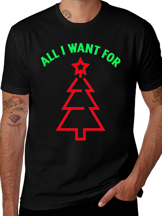 Festive Christmas Tree Graphic Tee - Holiday Fun!