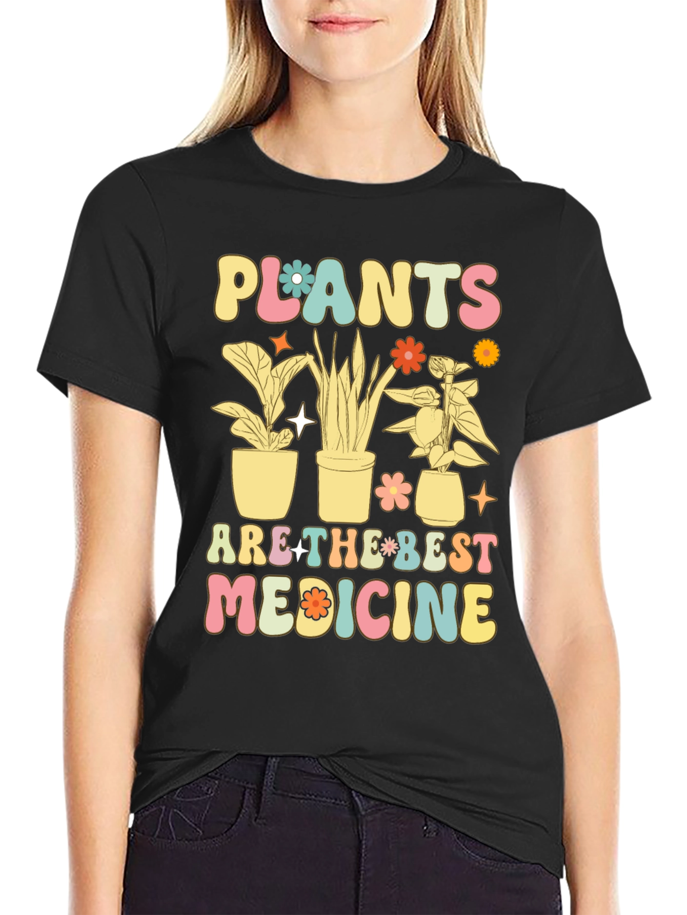 Plants are the Best Medicine Graphic T-Shirt