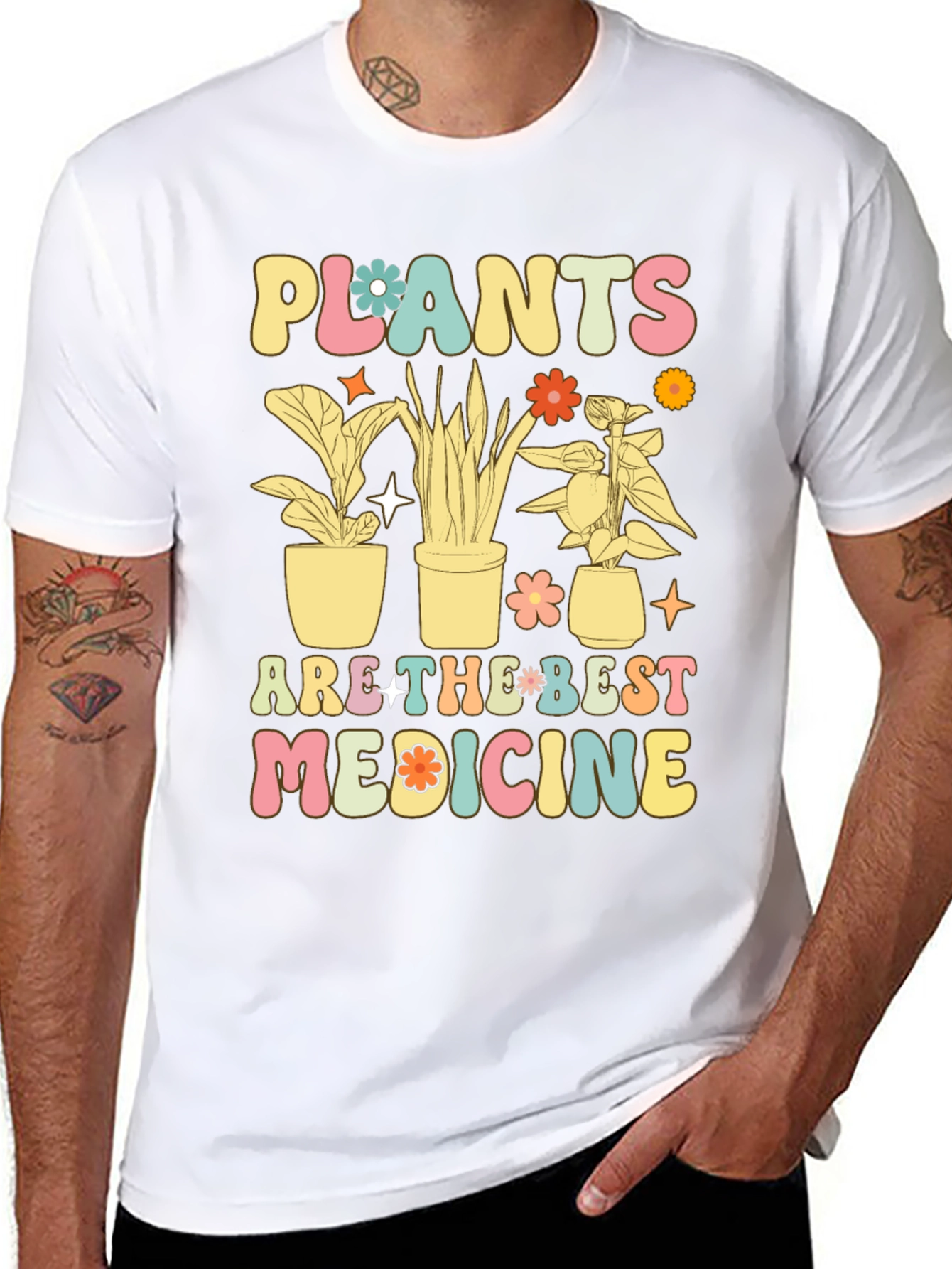 Plants are the Best Medicine Graphic T-Shirt