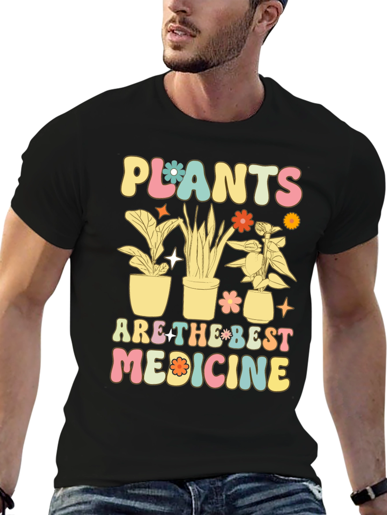 Plants are the Best Medicine Graphic T-Shirt
