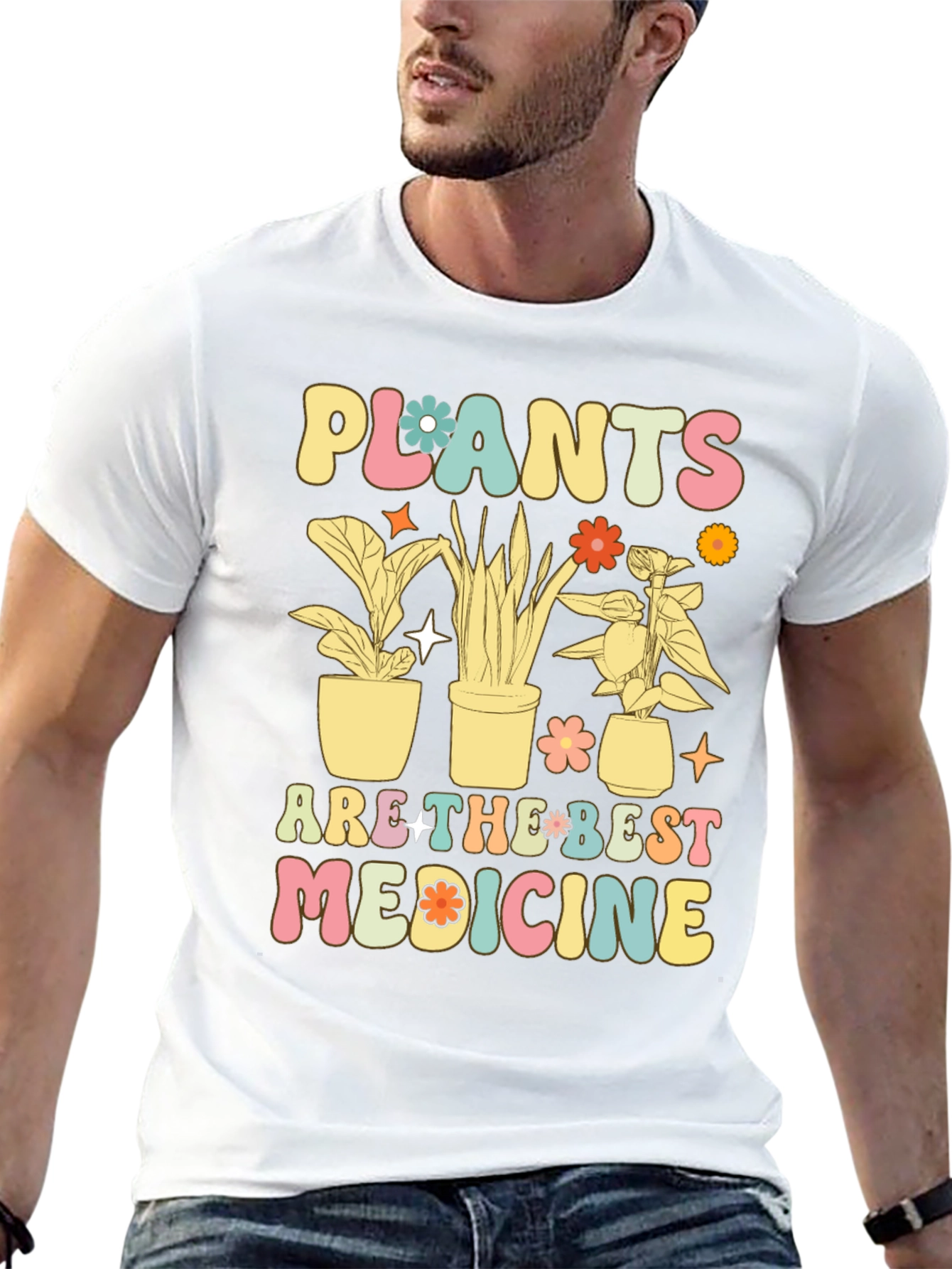 Plants are the Best Medicine Graphic T-Shirt