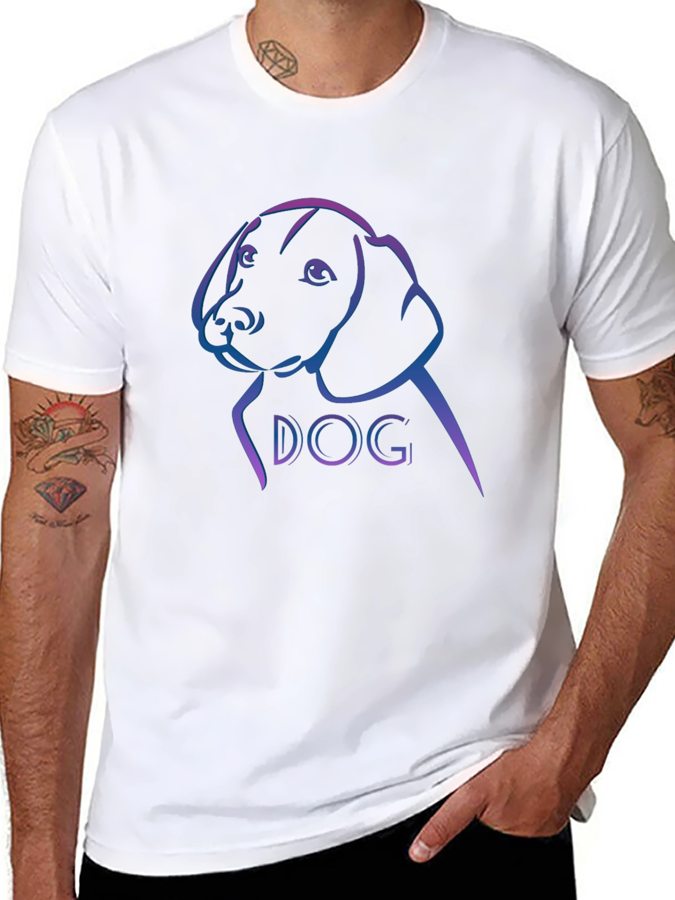 Dog Graphic Tee - Stylish & Comfortable