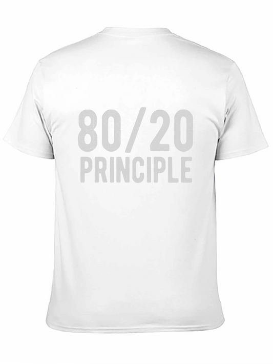 80/20 Principle Graphic Tee - Pareto Law T-Shirt