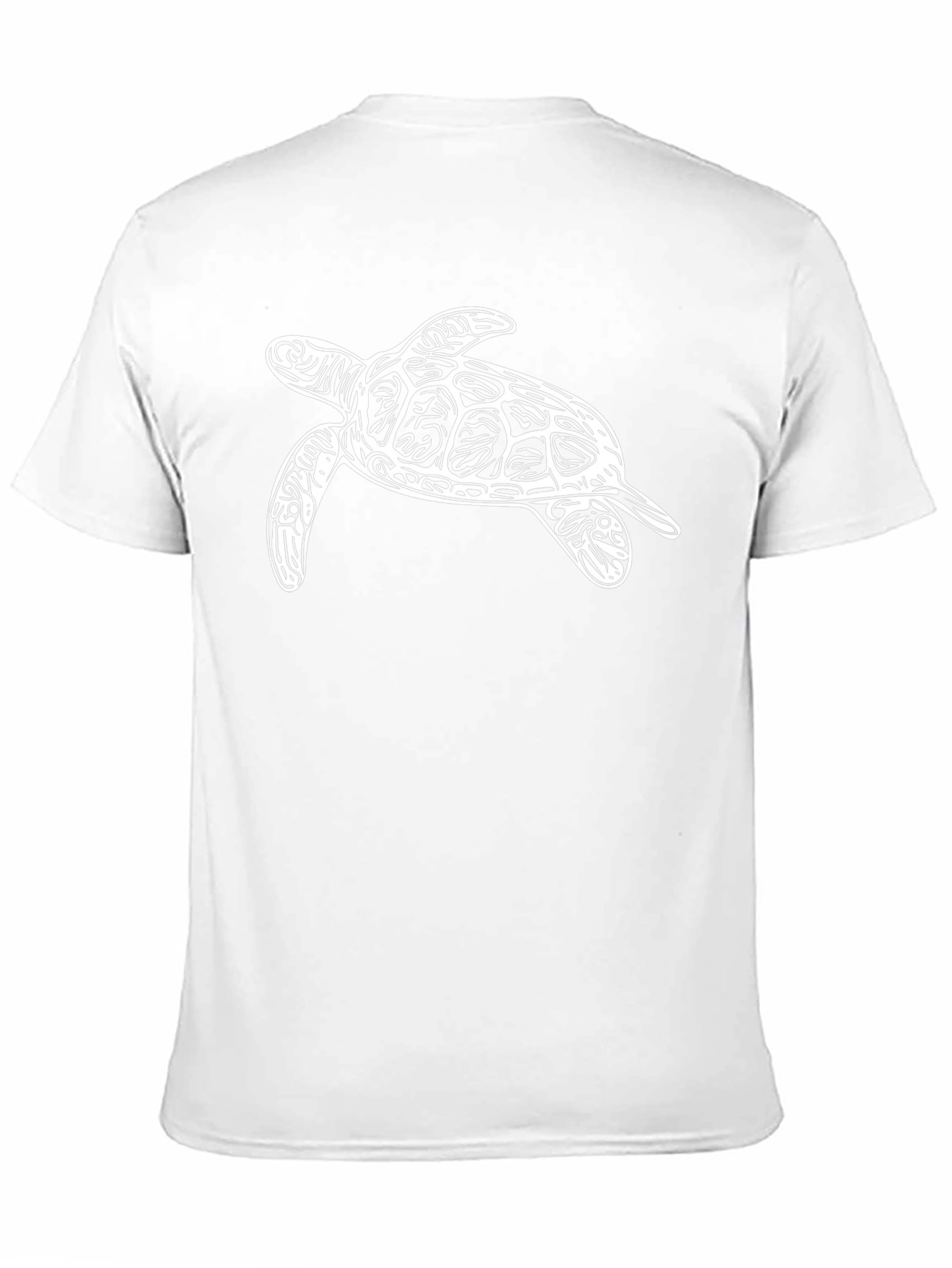 Turtle Graphic Tee - Black Cotton Casual Shirt