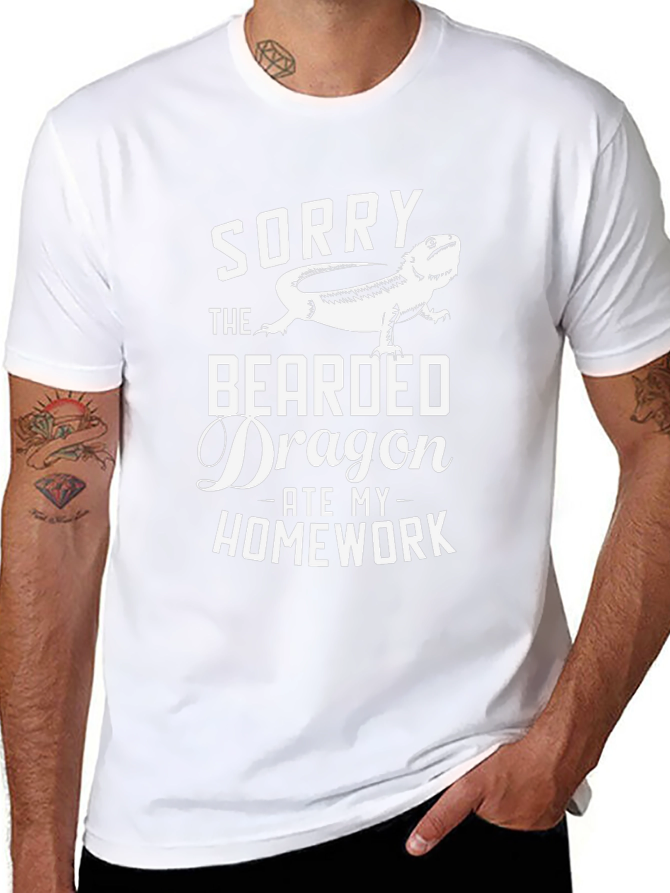 Bearded Dragon Ate My Homework Graphic Tee