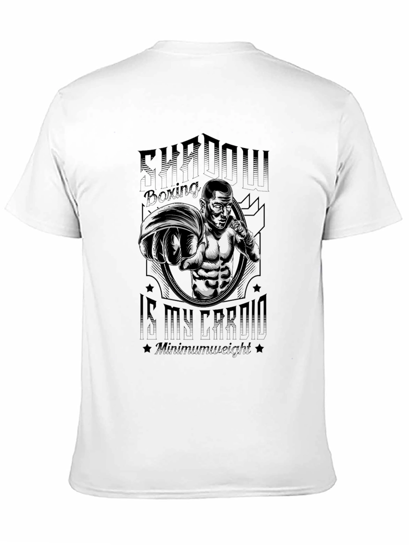 Shadow Boxing Graphic Tee - Workout Cardio T-Shirt