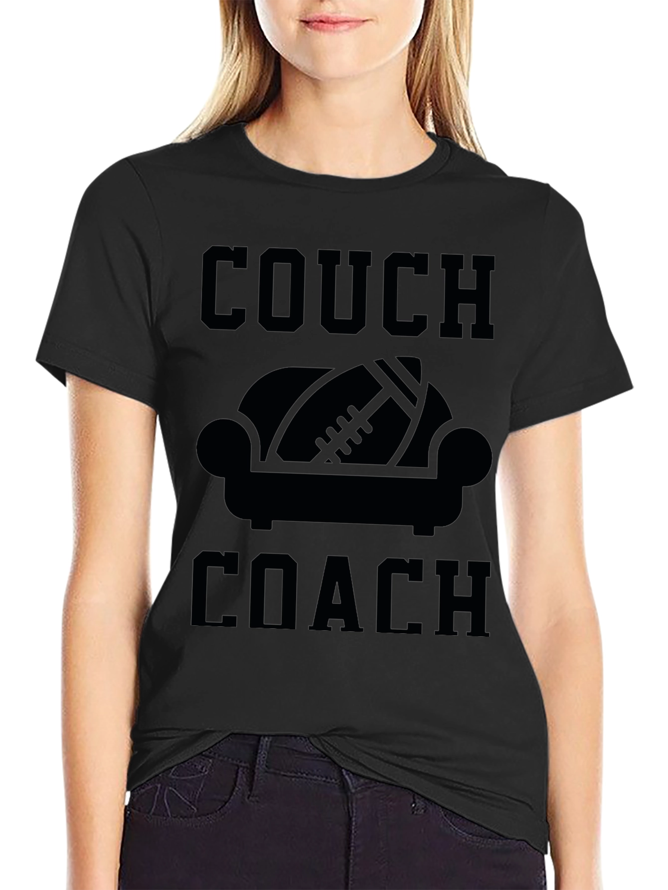 Couch Coach Graphic T-Shirt - Football Fan Tee