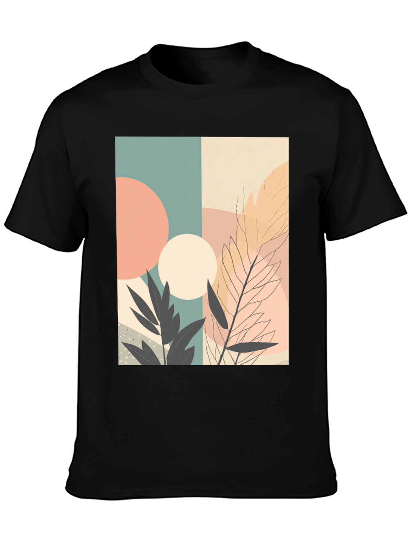Modern Abstract Art Graphic Tee - Stylish & Unique