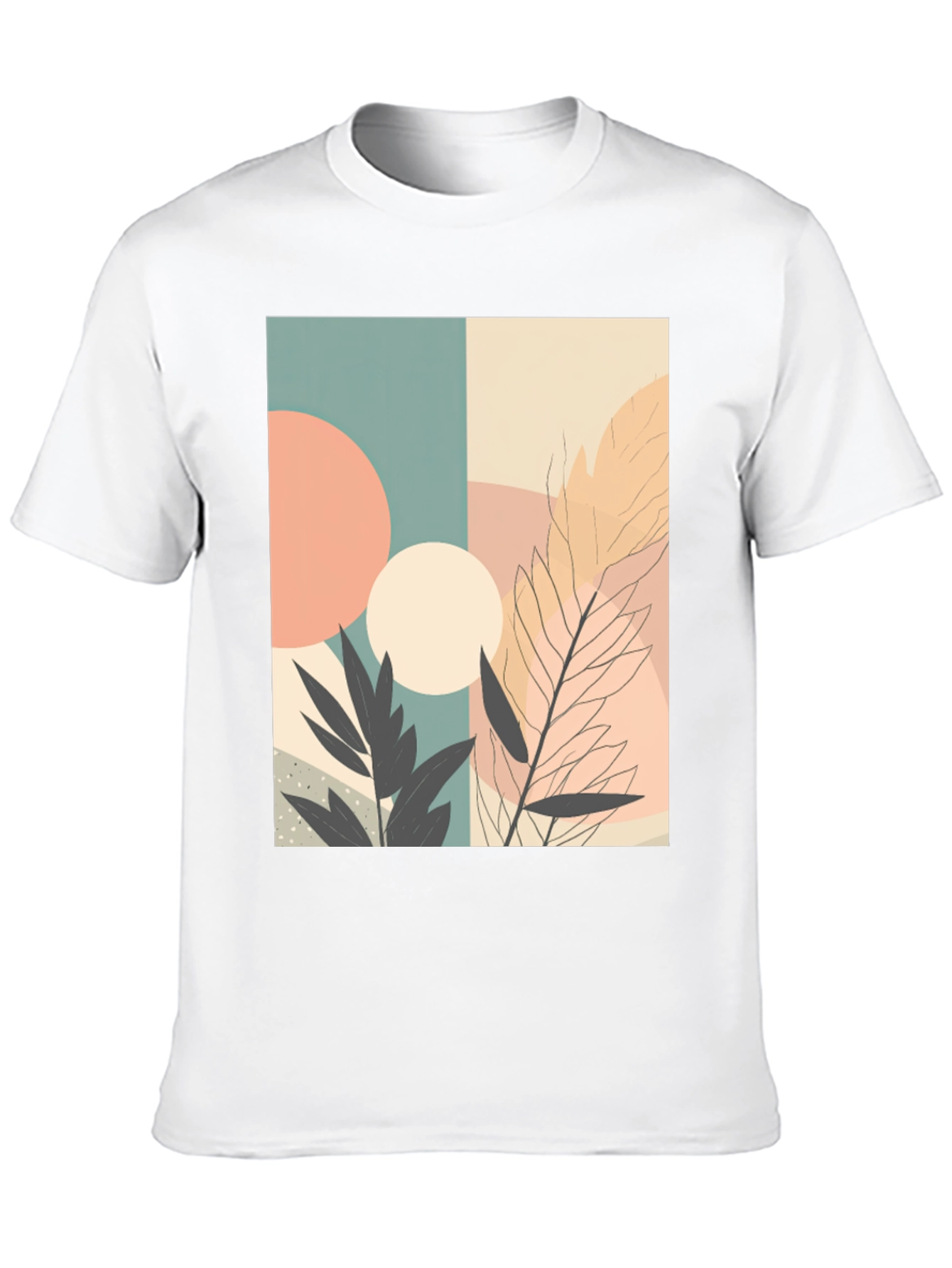 Modern Abstract Art Graphic Tee - Stylish & Unique