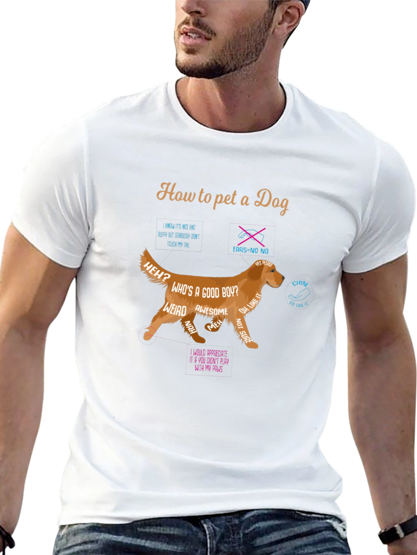How to Pet a Dog T-Shirt