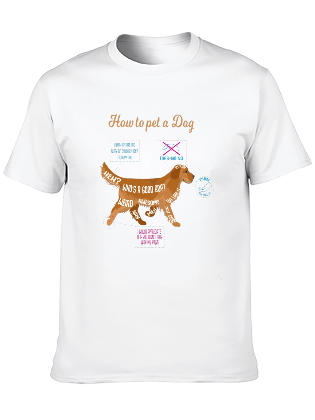 How to Pet a Dog T-Shirt