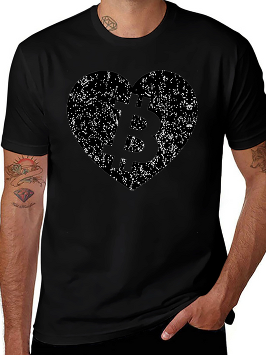 Bitcoin Heart T-Shirt - Crypto Lover Tee