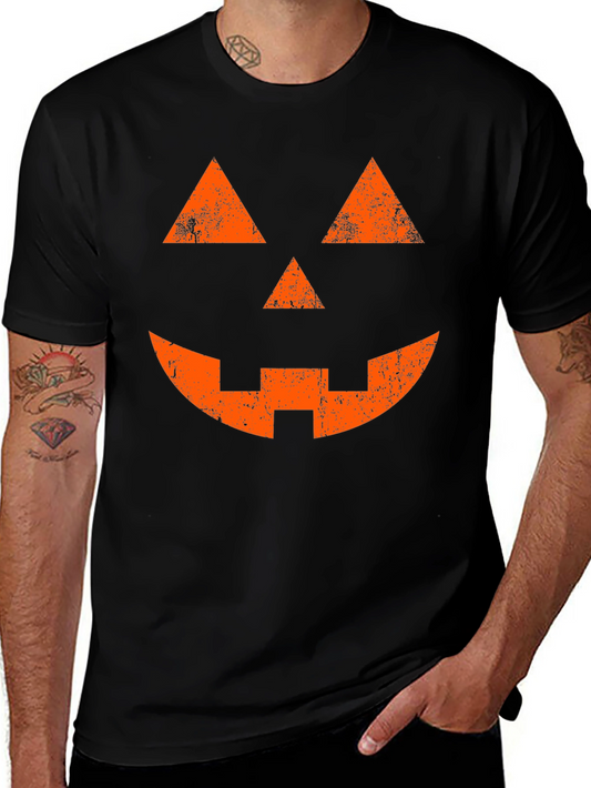 Halloween Jack-o-Lantern Face T-Shirt - Spooky Season