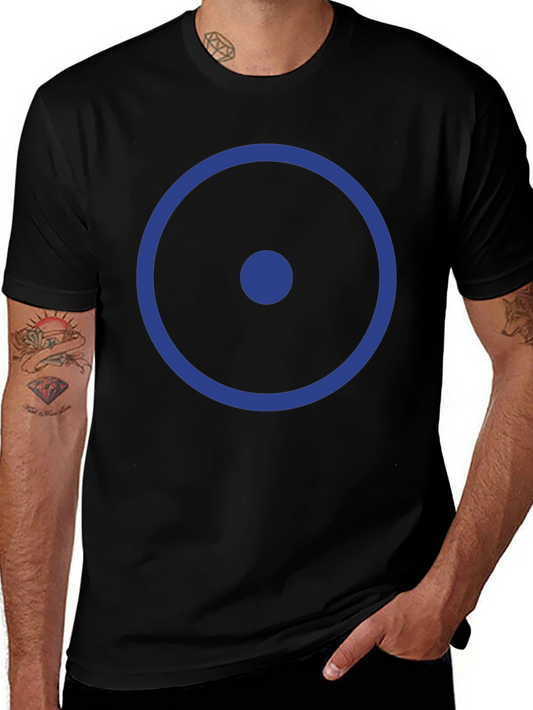 Blue Circle T-Shirt - Minimalist Graphic Tee