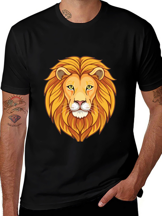 Lion Graphic Tee - Bold Animal Print