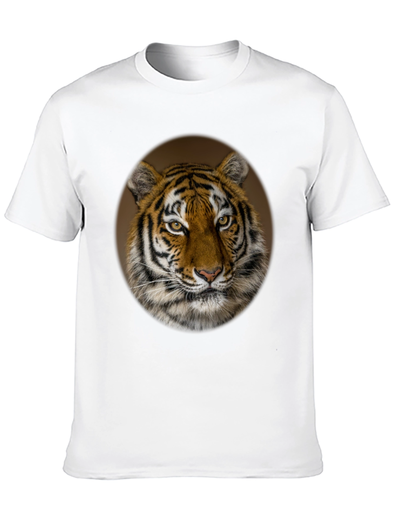 Tiger Portrait Black Graphic T-Shirt